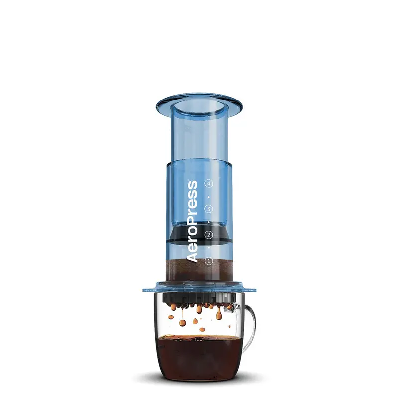 Aeropress Clear Coffee Maker (Blue) 1