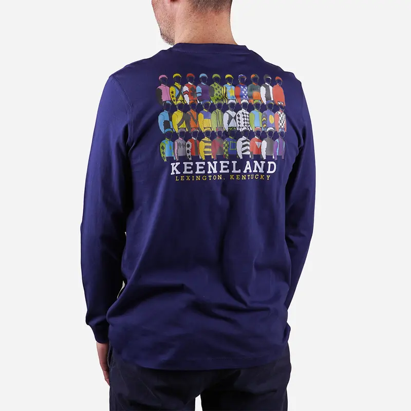 Ahead Keeneland Jockey Silks Long Sleeve Tee 1