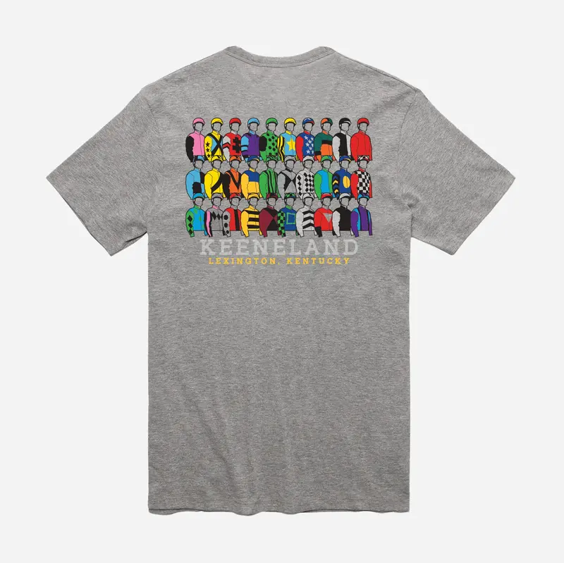Ahead Keeneland Jockey Silks Short-Sleeve Cotton Tee