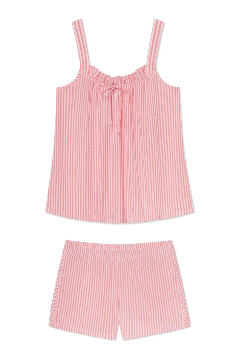 Alice Shorts Set In Gelato Seersucker 1