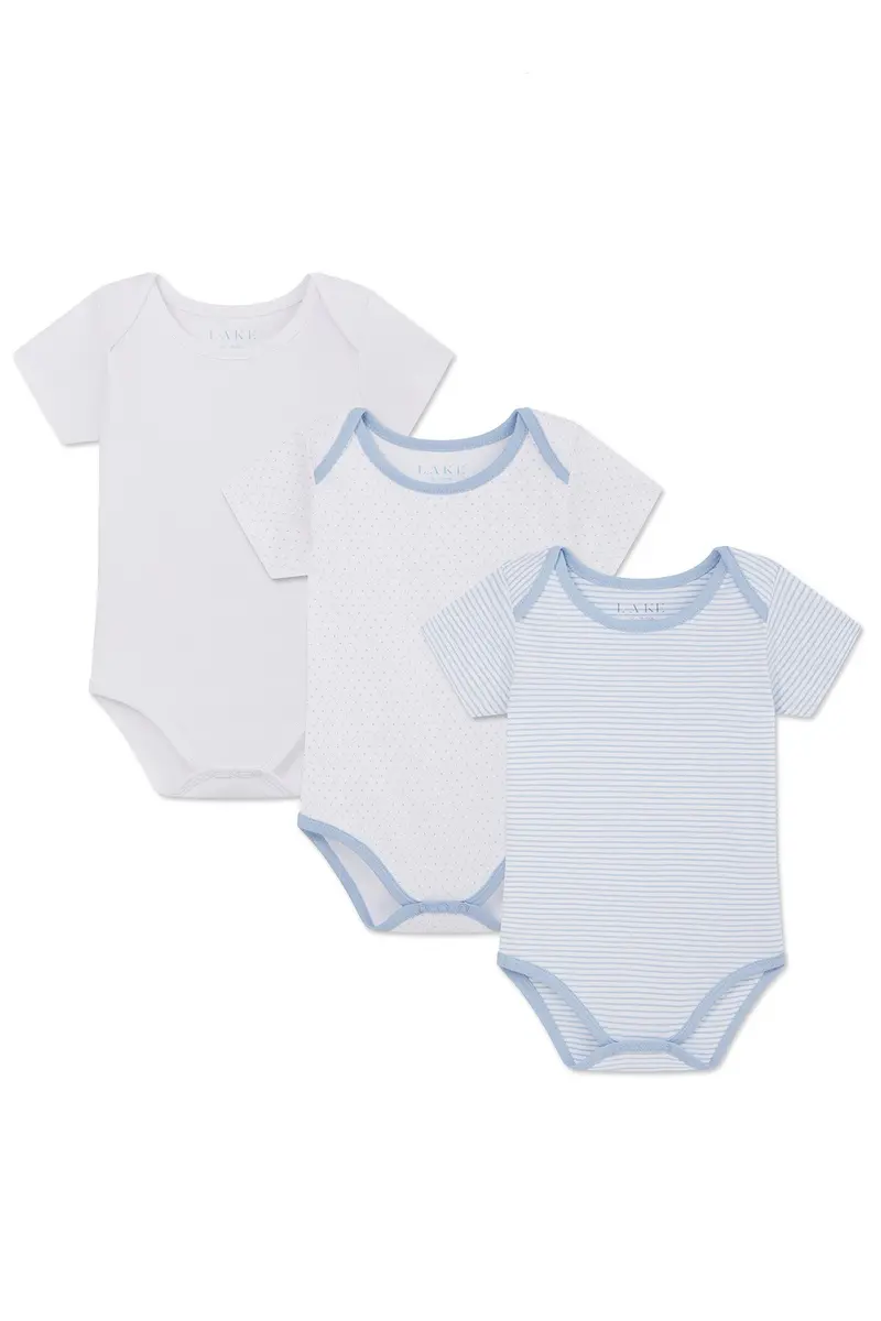 Baby Bodysuit Bundle In French Blue 1