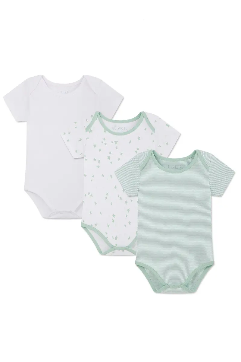 Baby Bodysuit Bundle In Parisian Green 1