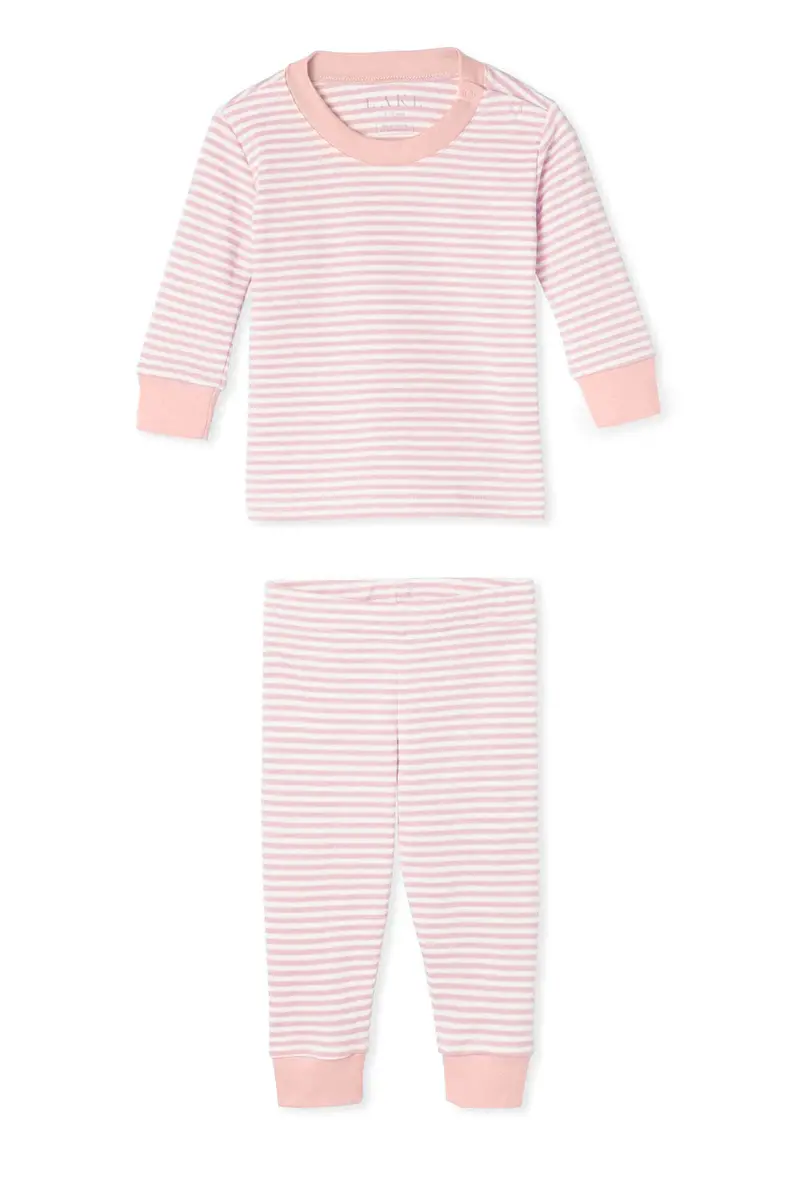 Baby Long-Long Set In English Rose Stripe 1