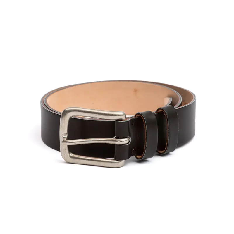 Black Calf Leather Belt 1