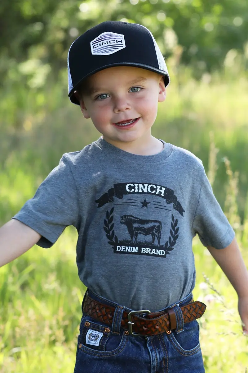 Boy's Cinch Denim Brand Logo Graphic Tee 1