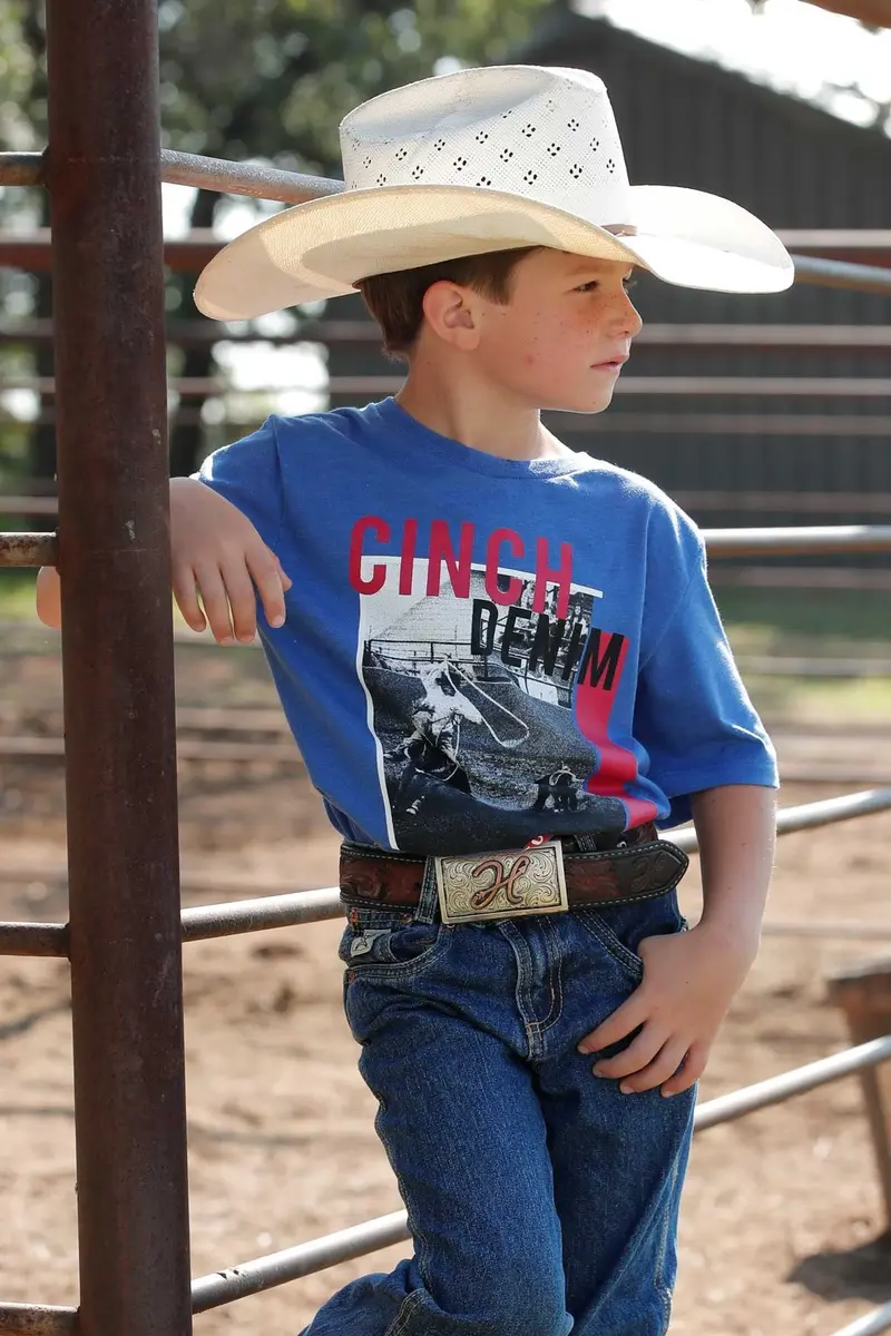 Boy's Cinch Logo Made For This Graphic Tee 1