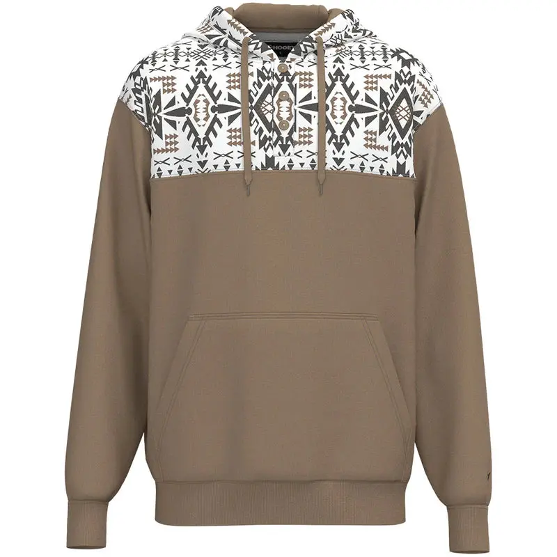 Boy's Hooey Jimmy Tan Aztec Hoodie 1