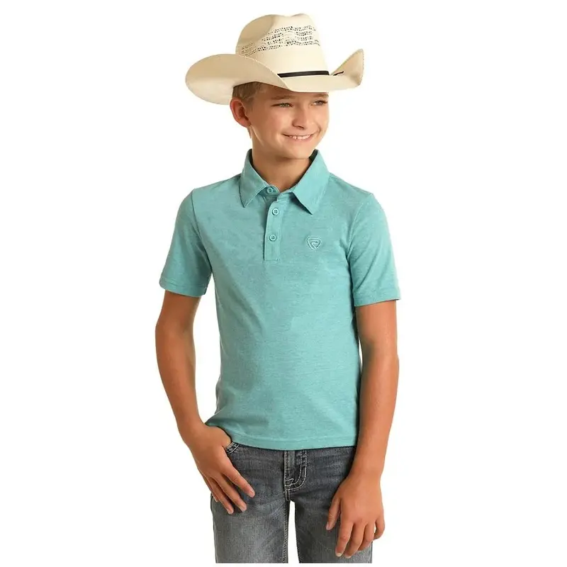 Boy's Rock & Roll Striped Polo 1