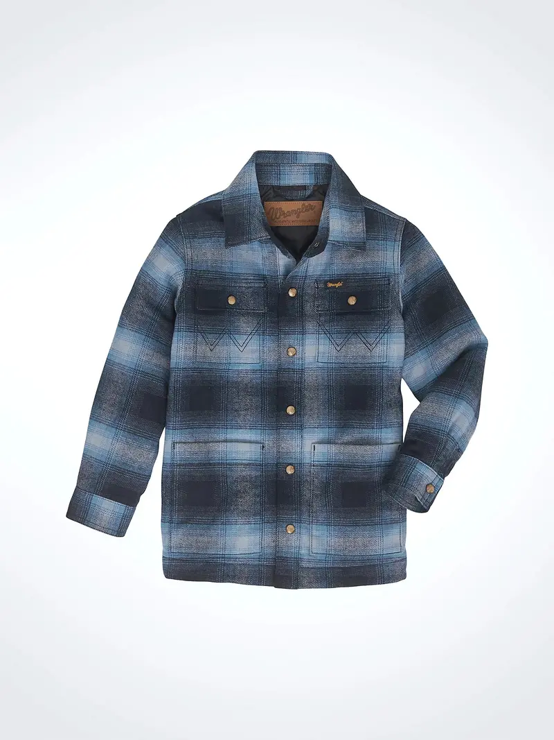 Boy's Wrangler Flannel Shirt Jacket 1