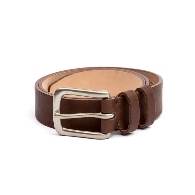 Brown Horween Buffalo Leather Belt 1