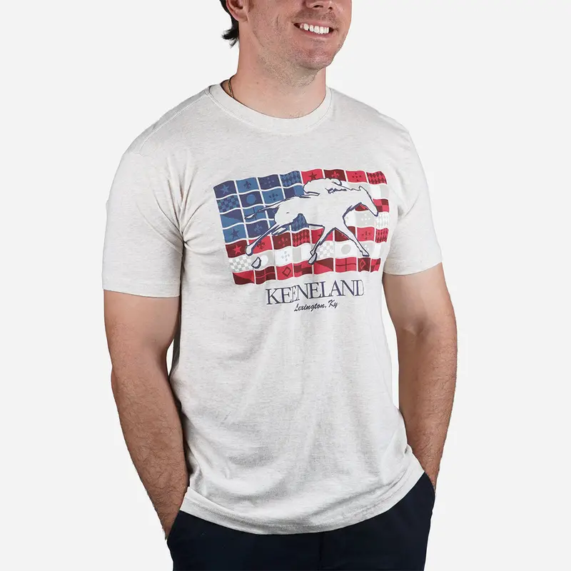 Camp David Keeneland Silks & Stripes Tee 1