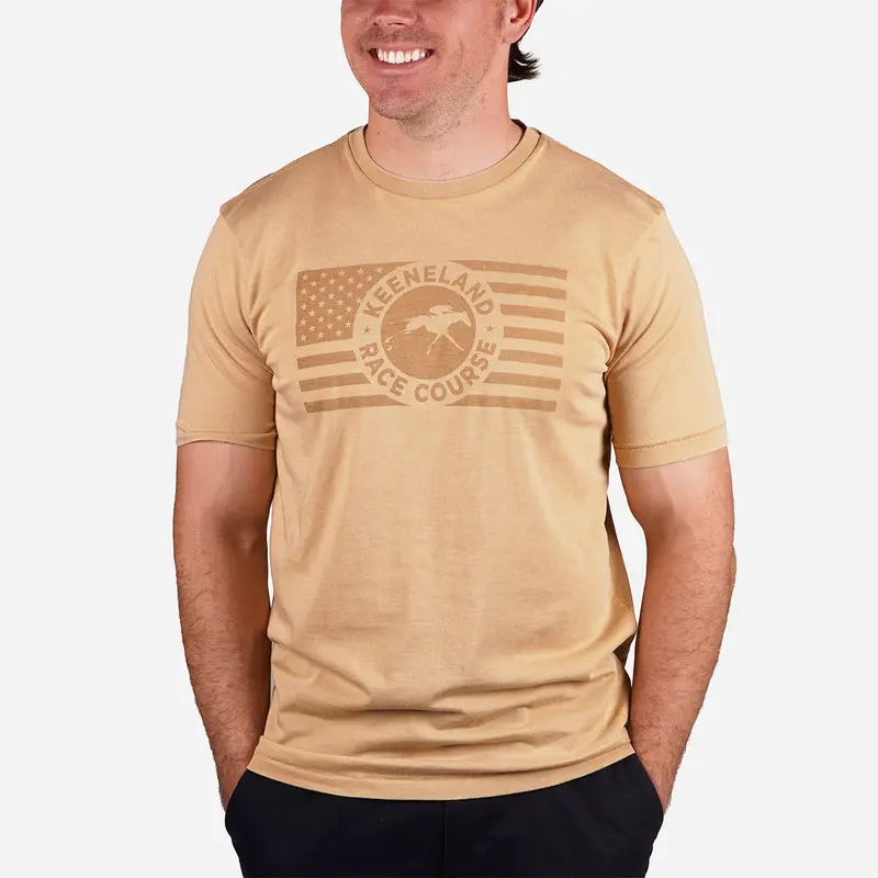 Camp David Keeneland Tonal Us Flag Tee 1