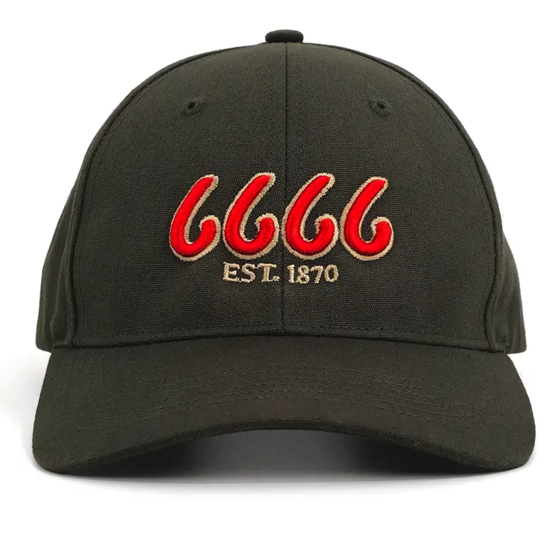 Canvas Duck Cloth Cap Dark Olive 1