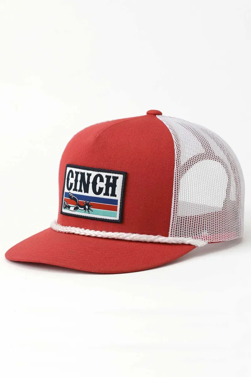 Cinch Red Spur Logo Hat 1
