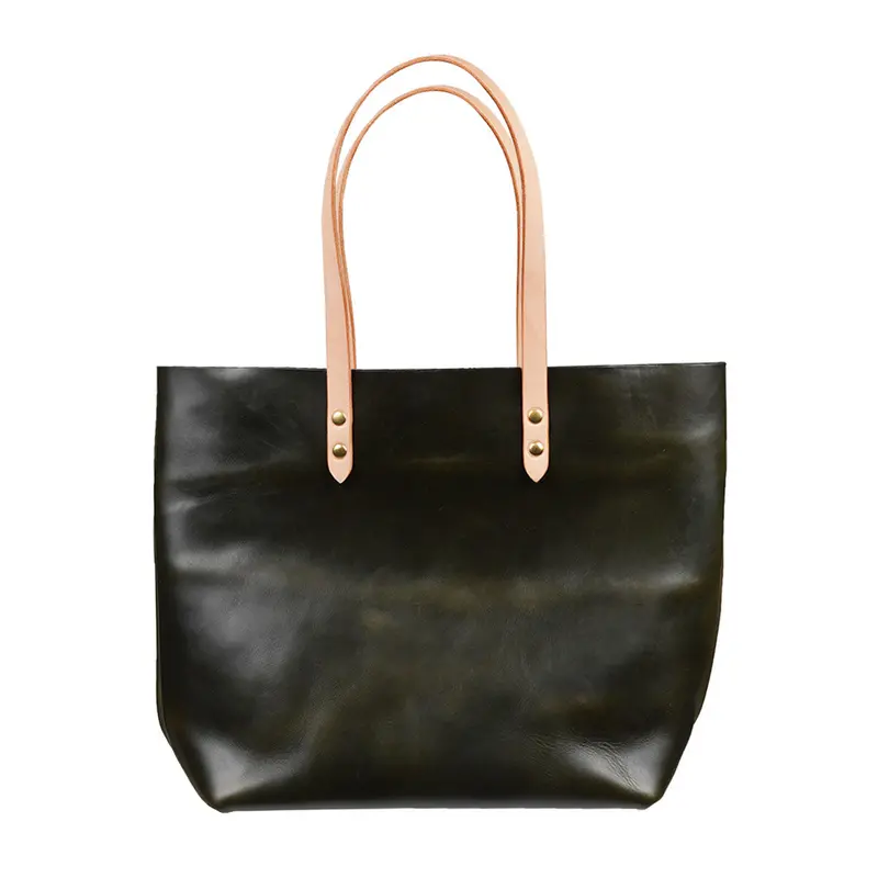 Clayton & Crume Women's Green Leather Tote 1