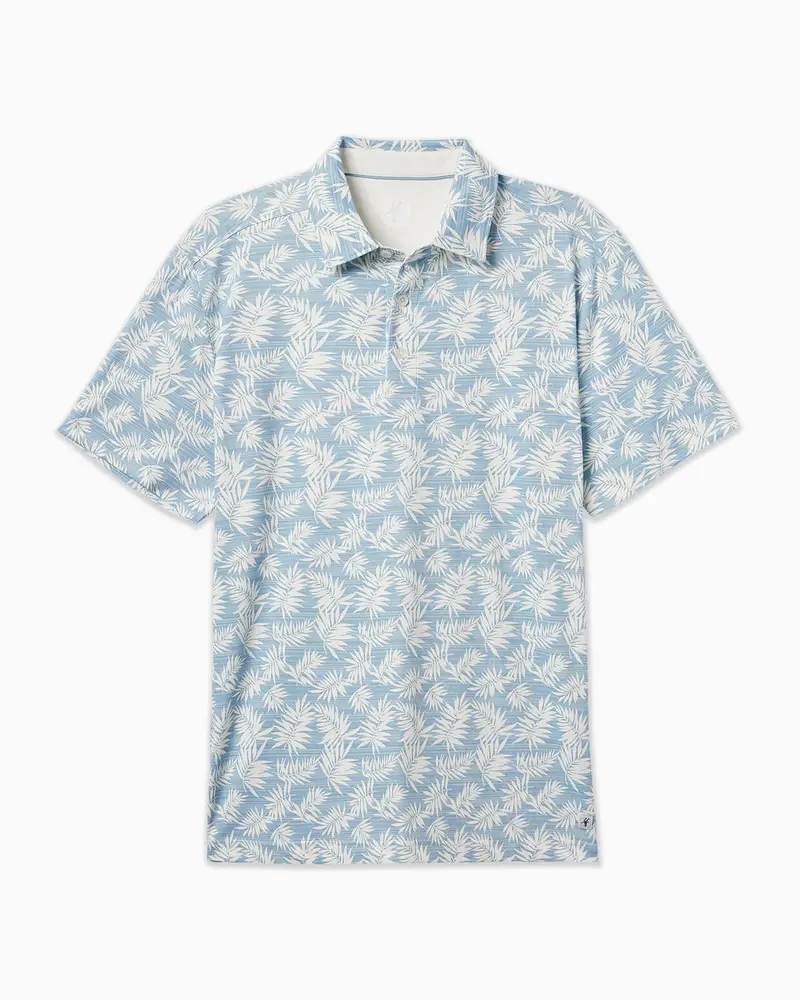 Clubhouse Polo | Light Blue Flora 1