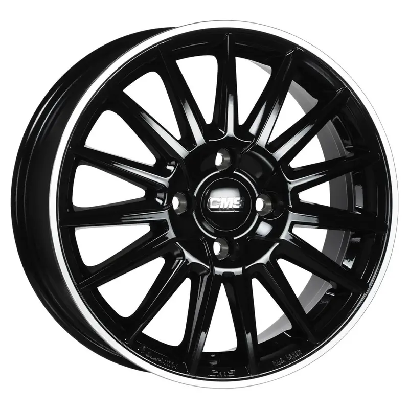 Cms-1263-04 6.5X16" -5X108 Et50 63,4 Diamond Rim Black Gloss Jant (4 Adet) 1