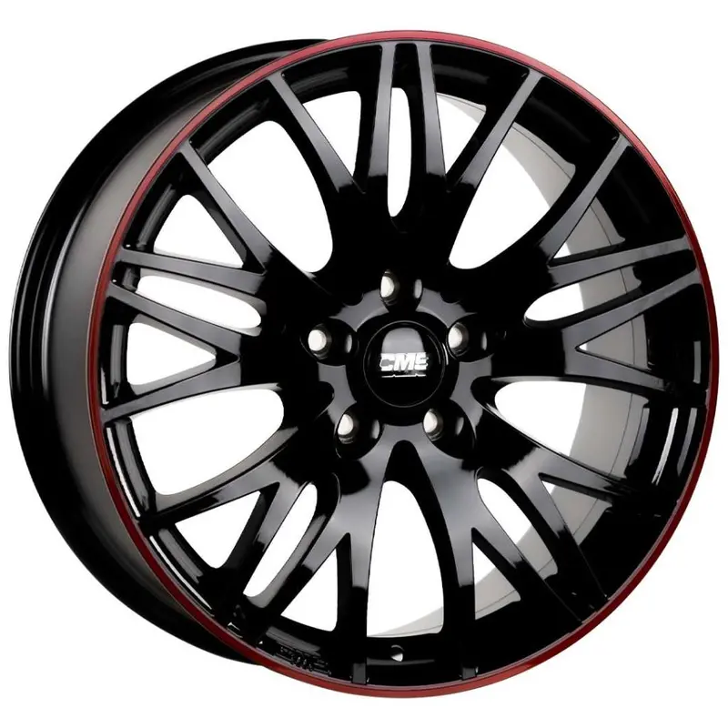 Cms-388-02 8.0X18" -5X114.3 Et45 67.2 Black Red Gloss Jant (4 Adet) 1