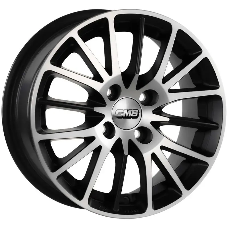 Cms-456-03 6.0X14" -4X100 Et35 67.2 Diamond Matt Black Jant (4 Adet) 1