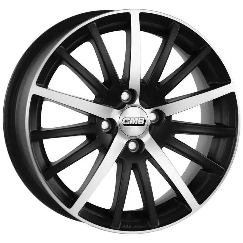 Cms-466-01 6.5X16" -4X100 Et42 67.2 Diamond Matt Black Jant (4 Adet) 1