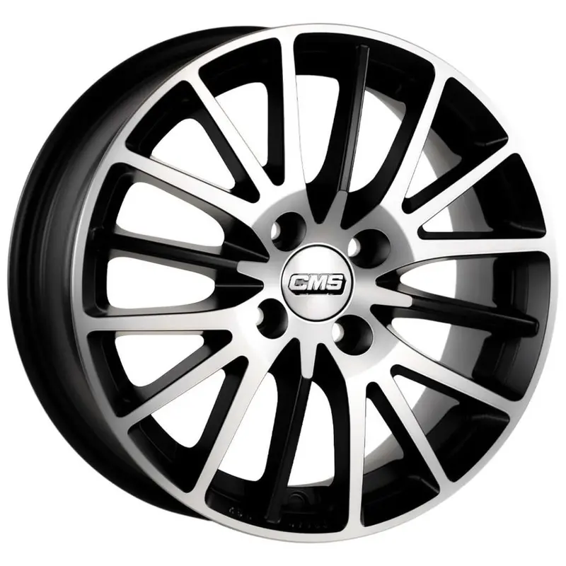 Cms-555-01 6.0X15"-4X100 Et40 67.2 Diamond Matt Black Jant (4 Adet) 1