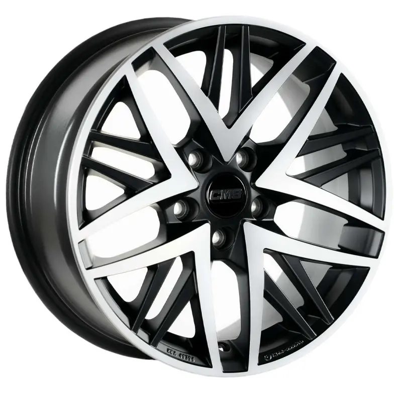 Cms-837-01 7.5X17"-5X114.3 Et37 67.2 Diamond Matt Black Jant (4 Adet) 1