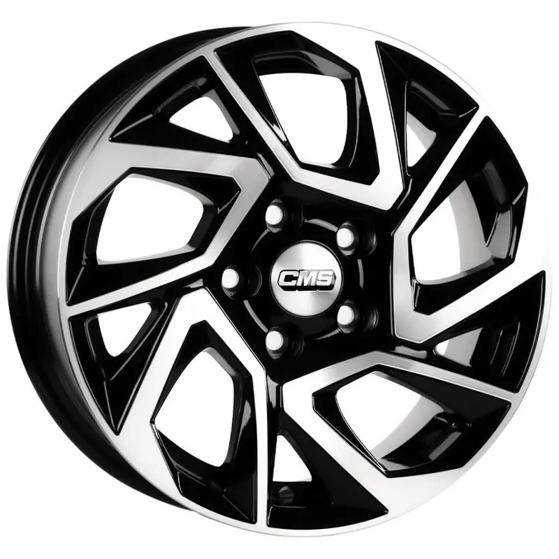 Cms-979-07 6.5X15"-5X100 Et35 67.2 Diamond Black Gloss Jant (4 Adet) 1