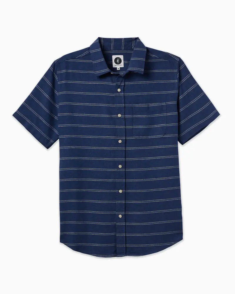 Coastline Woven | Navy Stripe 1