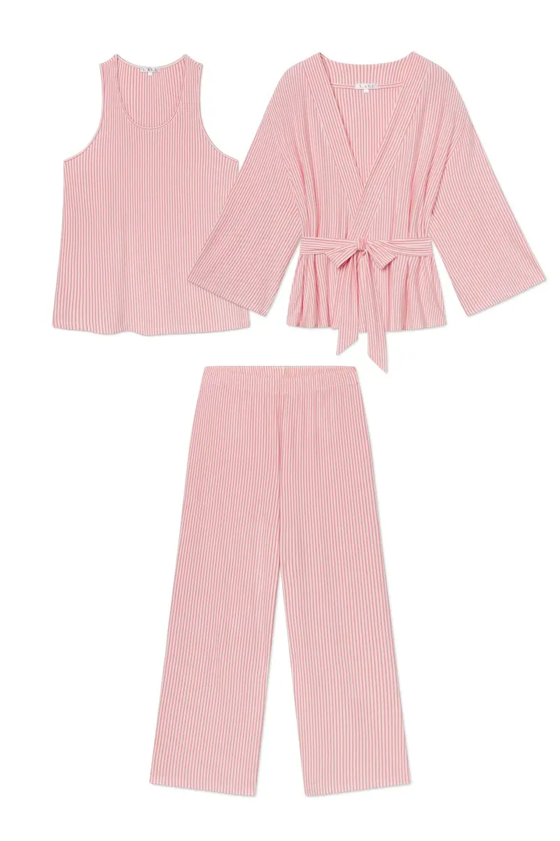 Dreammodal™ Kimono Pants Bundle In Gelato Pencil Stripe 1