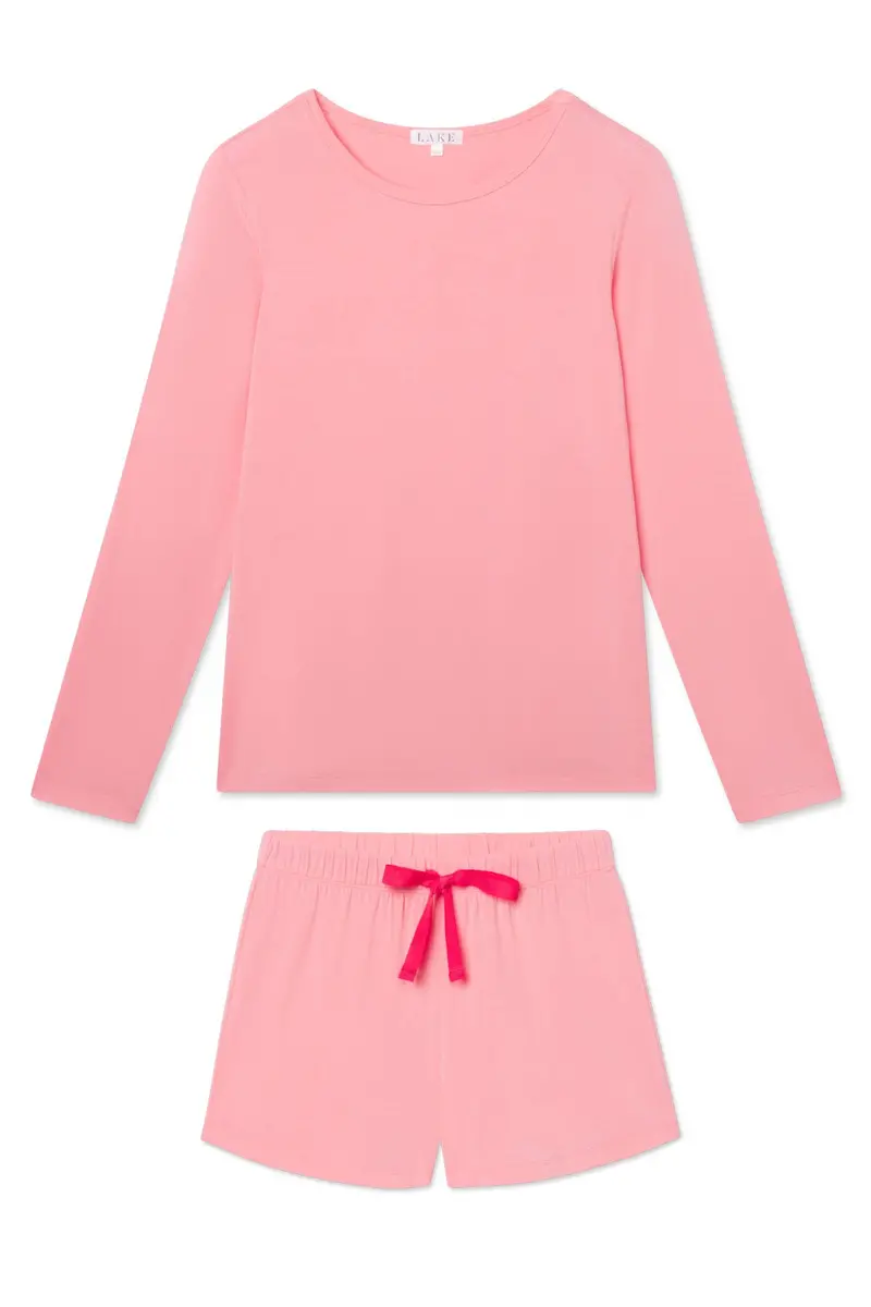 Dreammodal™ Ribbon Long-Short Set In Rosewater 1