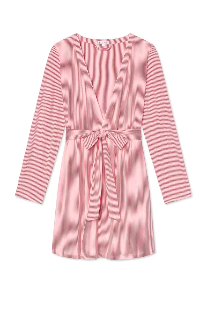 Dreammodal™ Short Robe In Ski Patrol Stripe 1