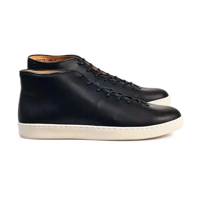 Everdon Wholecut Mid - Black Veg Tan Calf 1