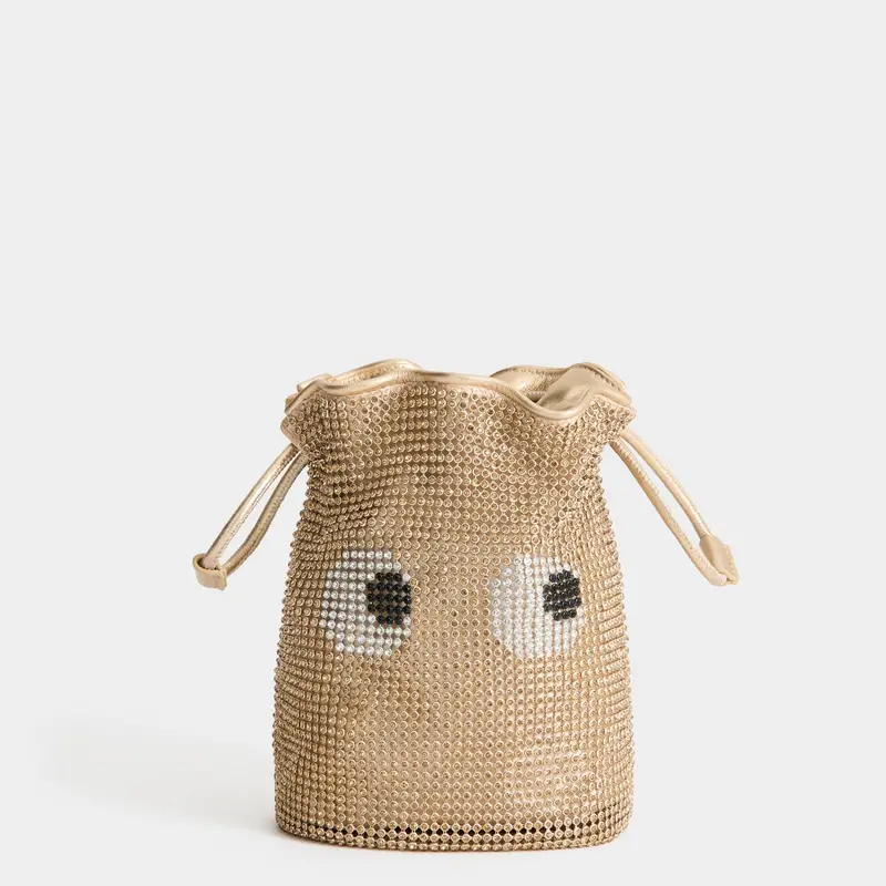 Eyes Crystal Drawstring Pouch 1