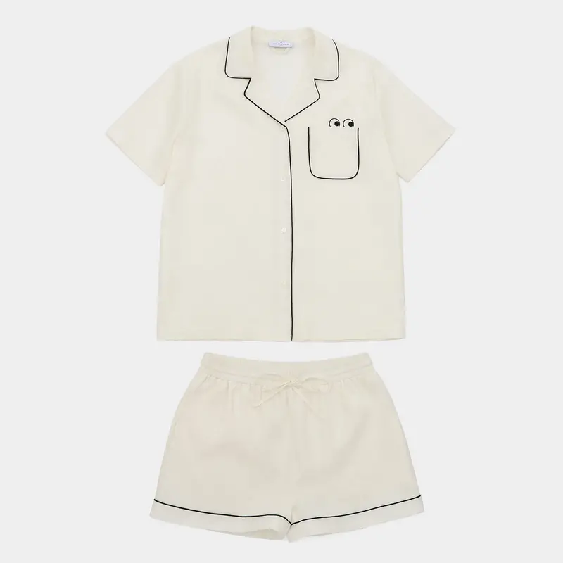 Eyes Short Linen Pyjamas 1