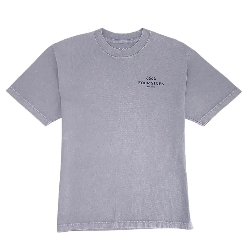 Four Sixes Boots T-Shirt-Ice Grey 1