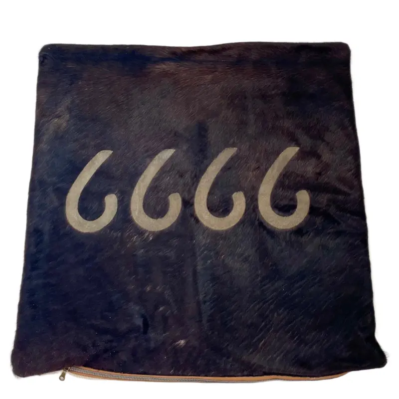 Four Sixes Branded Cowhide Pillowcase-Large 1