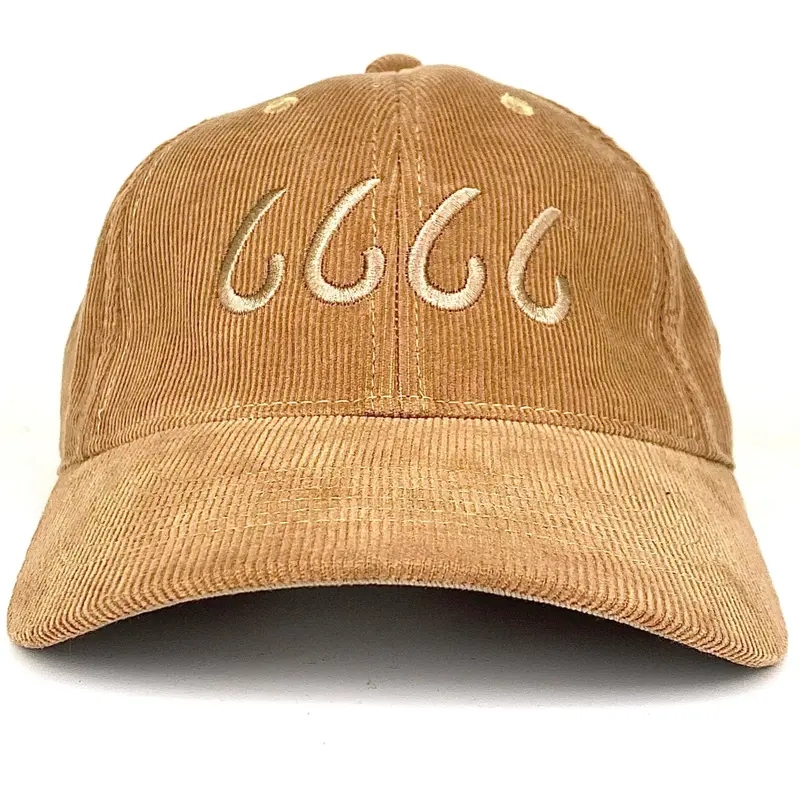 Four Sixes Corduroy Cap In Beige 1