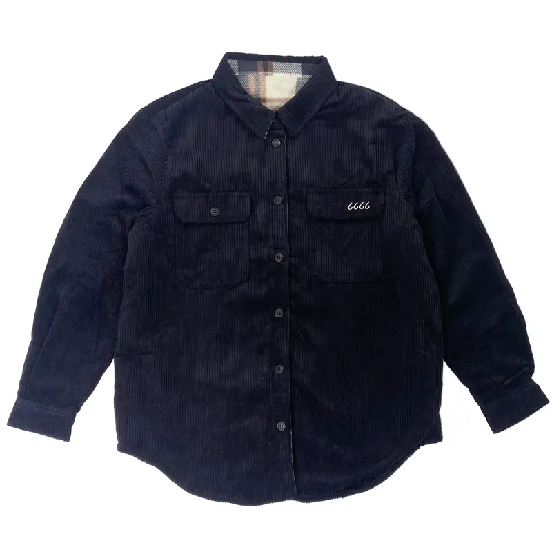 Four Sixes Corduroy/Flannel Reversible Shacket 1