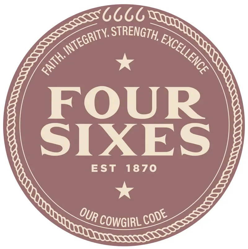 Four Sixes Cowgirl Code Sticker 1