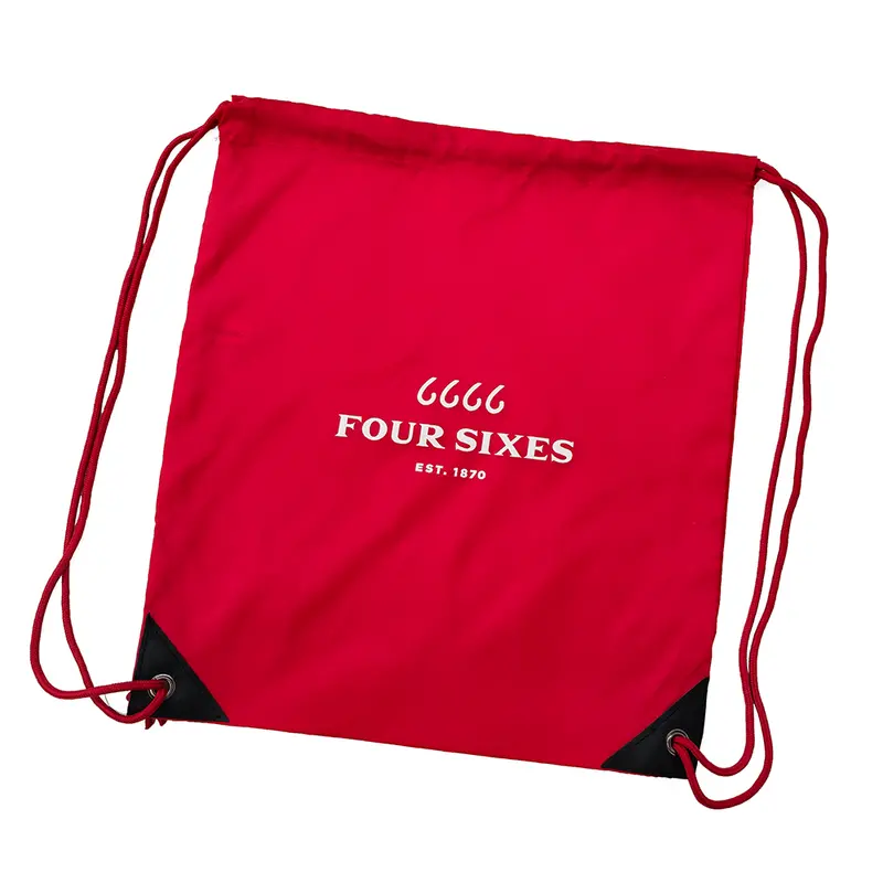 Four Sixes Drawstring Backpack 1