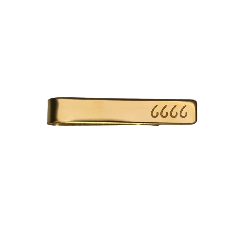 Four Sixes Gold Tie Bar 1