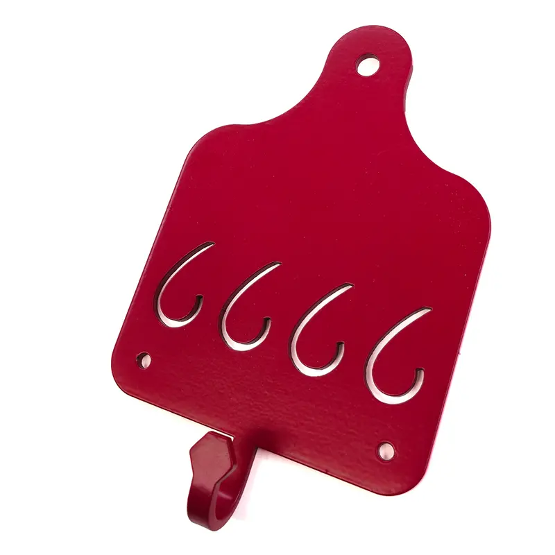 Four Sixes Jdh Ear Tag Hook - Red 1