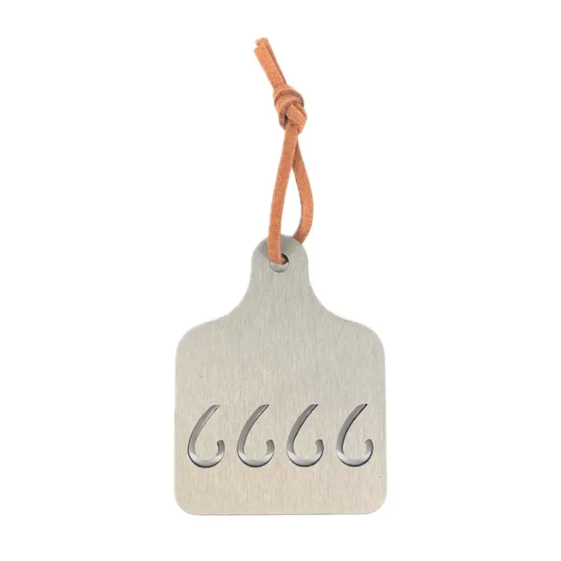 Four Sixes Jdh Metal Ear Tag Ornament 1