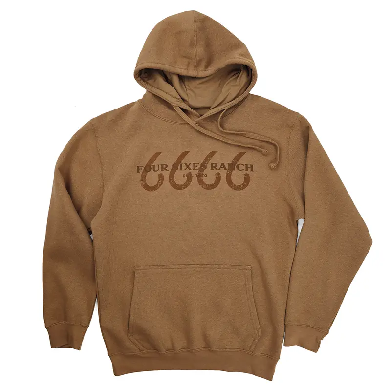 Four Sixes Logo Hoodie - Brown 1