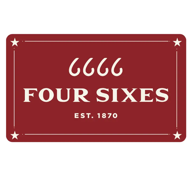 Four Sixes Logo Sticker 1