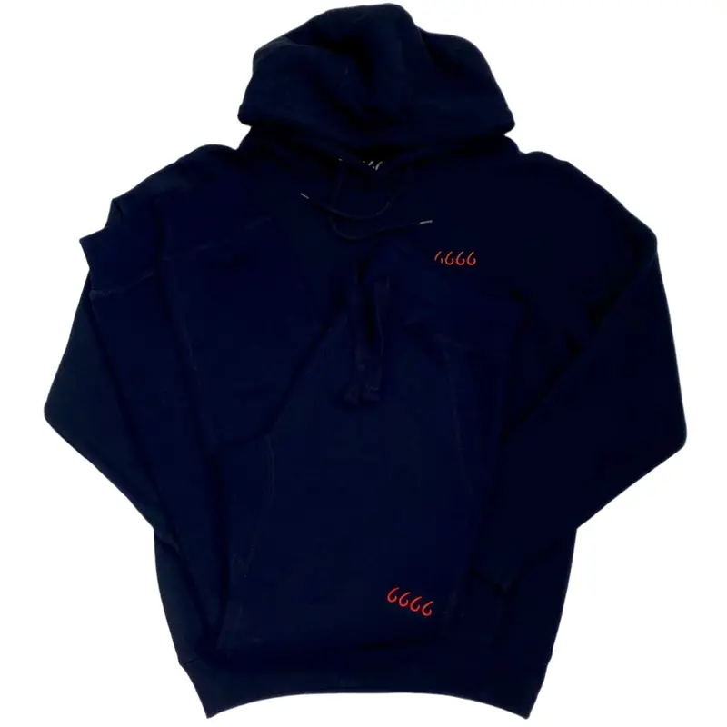 Four Sixes Pullover Hoodie And Jogger Set-Black 1