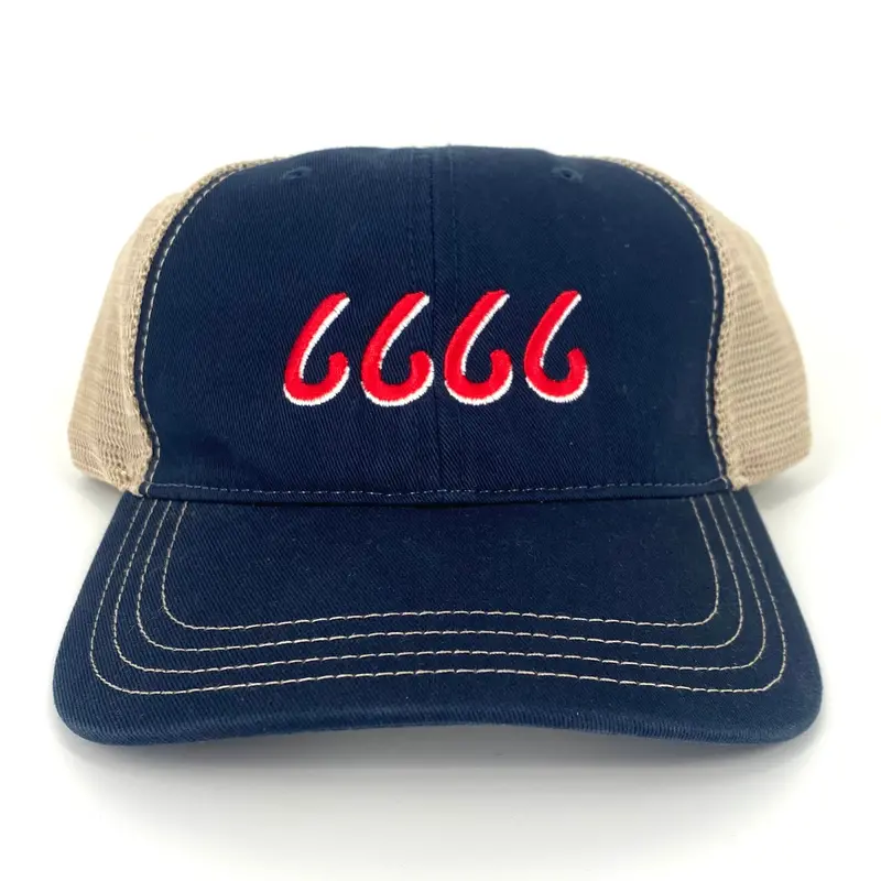 Four Sixes Relaxed Cap - Navy/Khaki 1