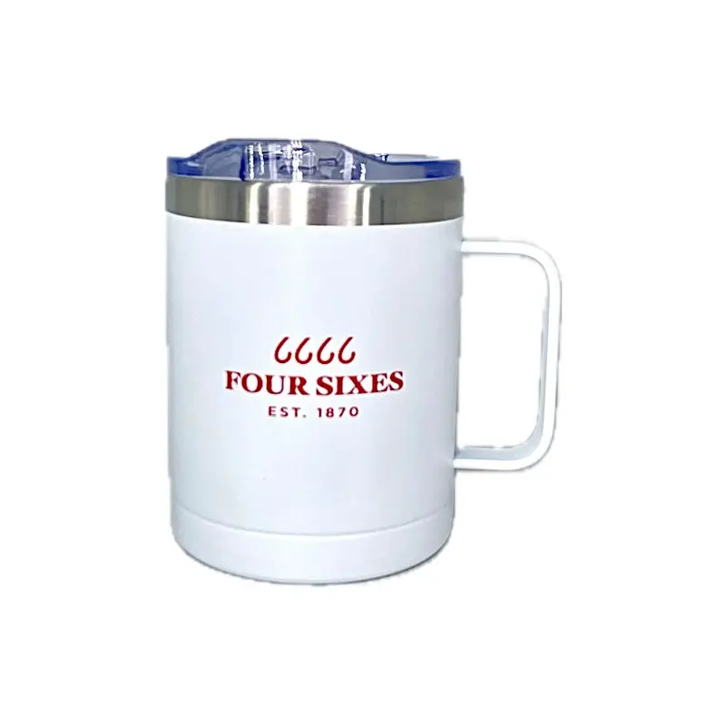Four Sixes White Camp Tumbler 1