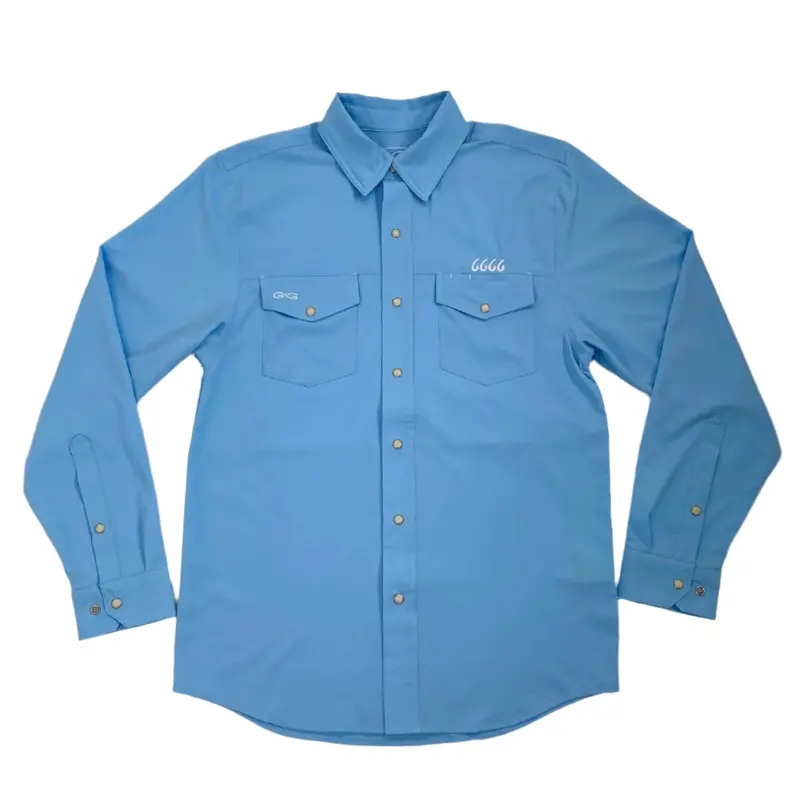 Gameguard Stockyard Long Sleeve Pearl Snap - Rainwater 1