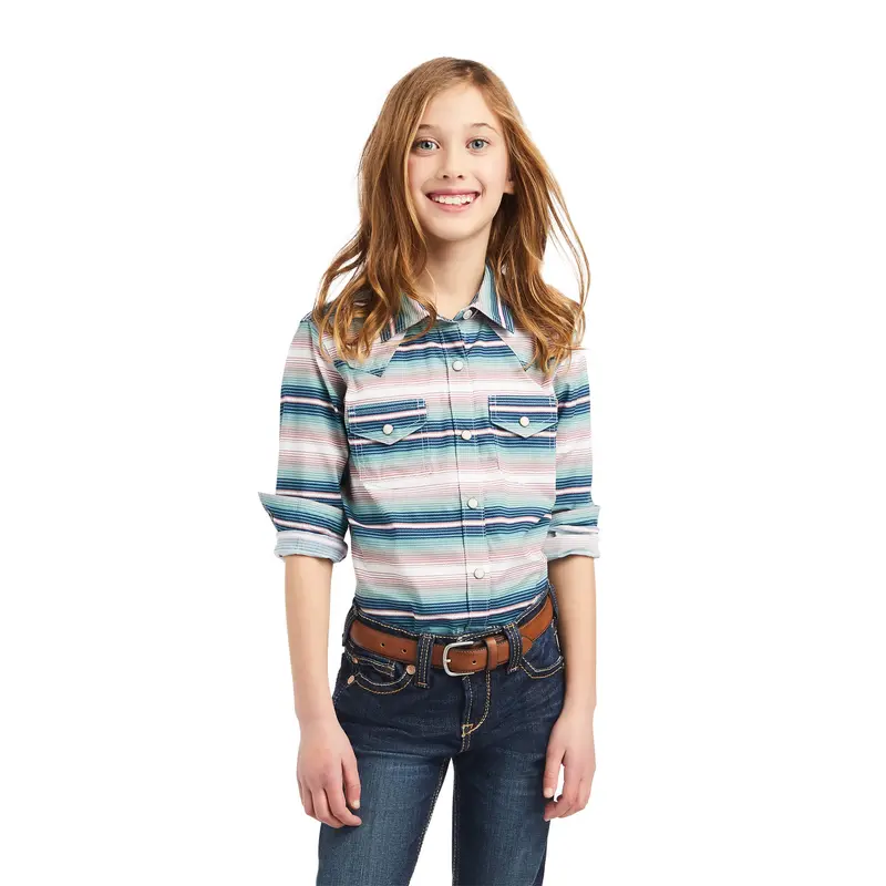 Girl's Ariat Real Downstream Snap Shirt 1